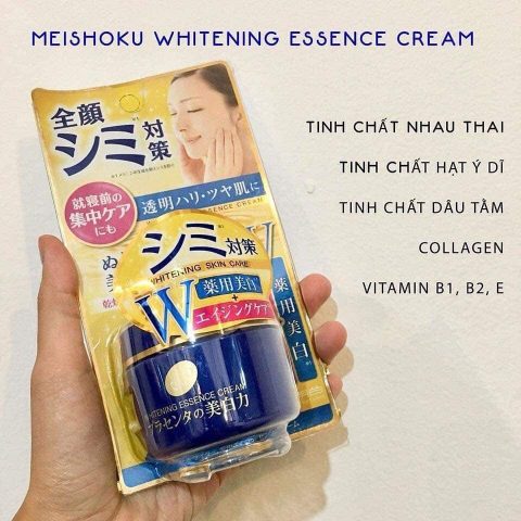Kem dưỡng trắng da ban đêm chống lão hóa Meishoku Essence Cream