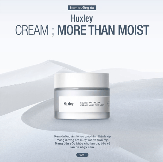 Kem dưỡng ẩm cho da khô Huxley Cream More Than Moist