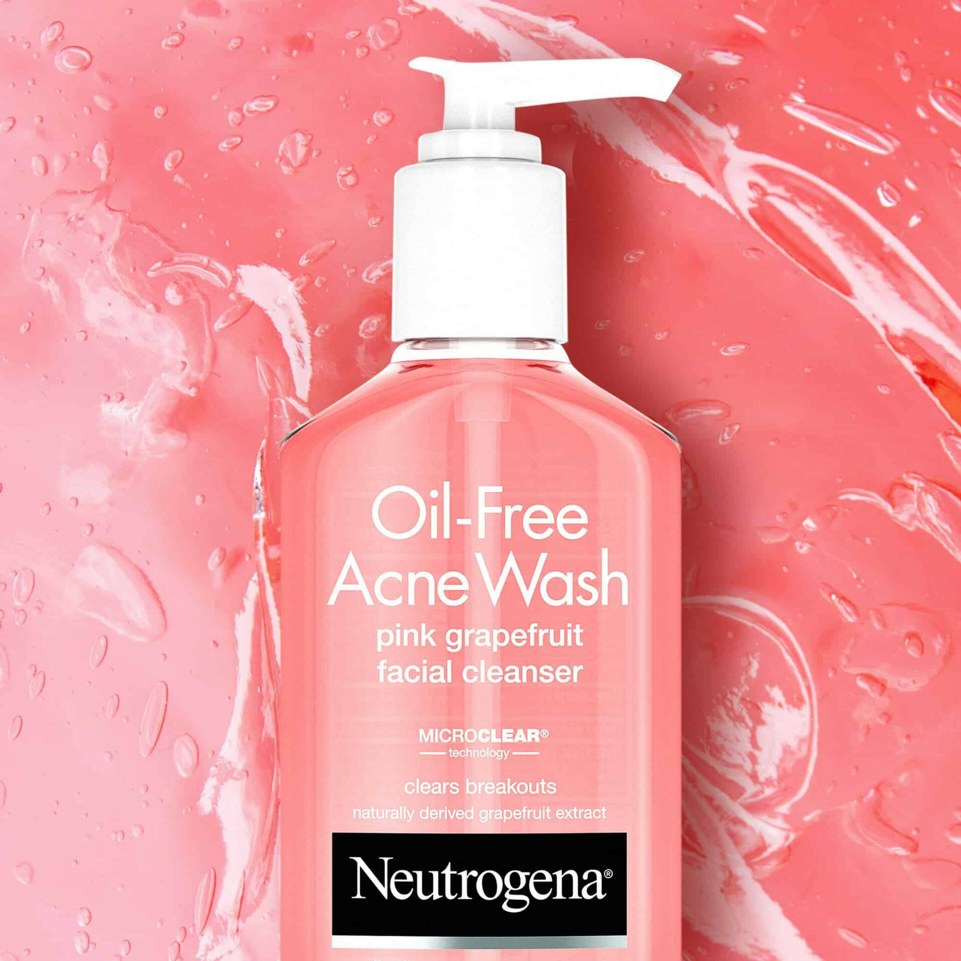 Sữa rửa mặt kiềm dầu Neutrogena Oil-Free Acne Wash Pink Grapefruit Facial Cleanser