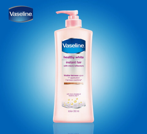 Sữa dưỡng thể trắng da giá bình dân tốt nhất: Vaseline Healthy White Instant Fair