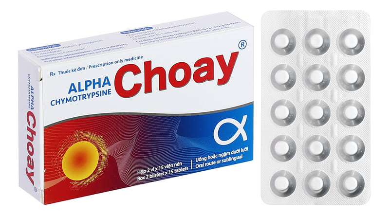 Alpha Choay là thuốc có công dụng kháng viêm, chống phù nề hiệu quả