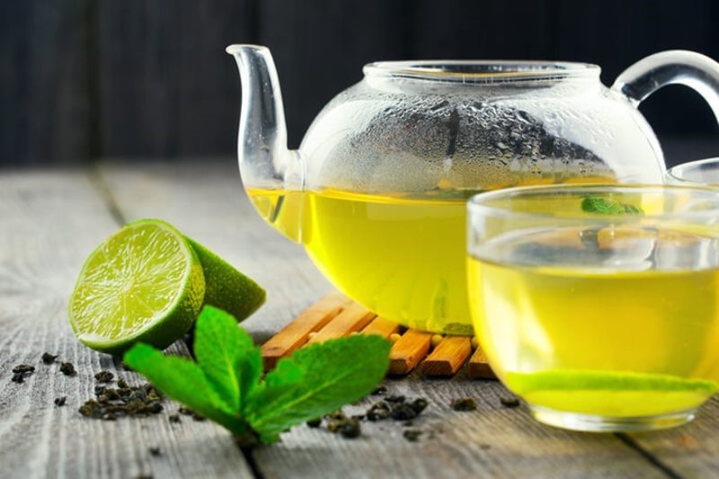 Kết hợp chanh và trà xanh giúp ngăn ngừa mỡ bụng tích tụ