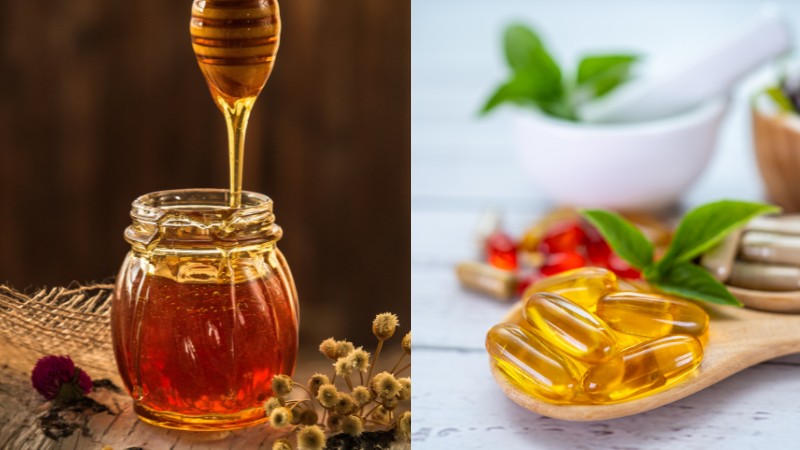 kết hợp mật ong và vitamin e