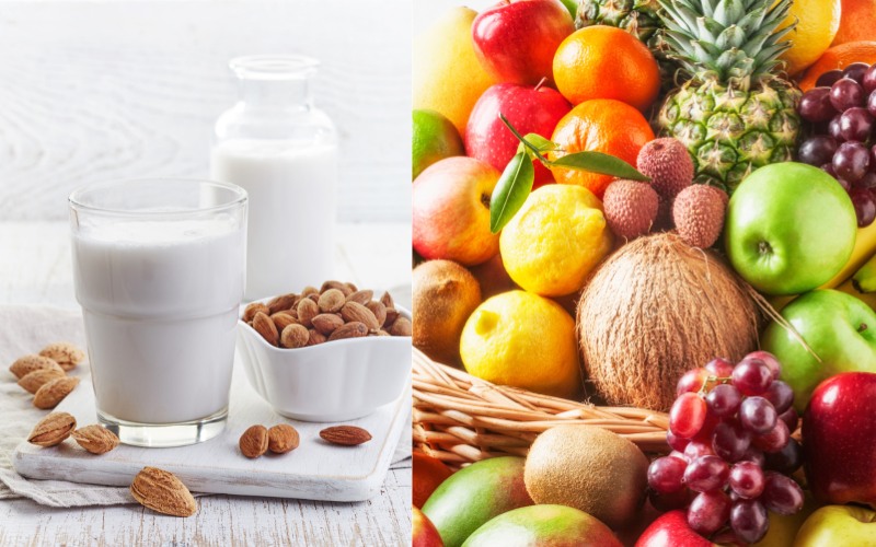 Bổ sung protein từ sữa và vitamin từ trái cây để hỗ trợ vết thương nhanh hồi phục