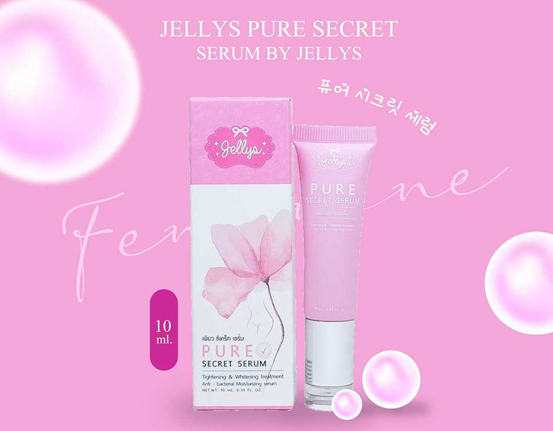 jellys pure serum là sản phẩm giúp làm hồng vùng da cô bé hiệu quả