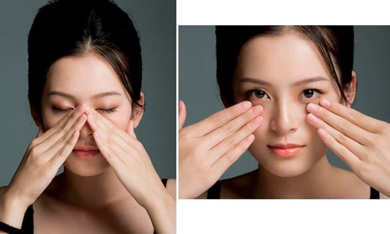Massage mũi mỗi ngày để dáng mũi cao và đẹp hơn.